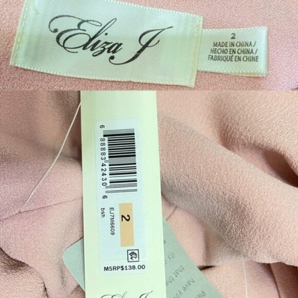 NWT Eliza J. Dramatic‎ Bell Sleeve Shift Dress Women Size 2 - Picture 9 of 10